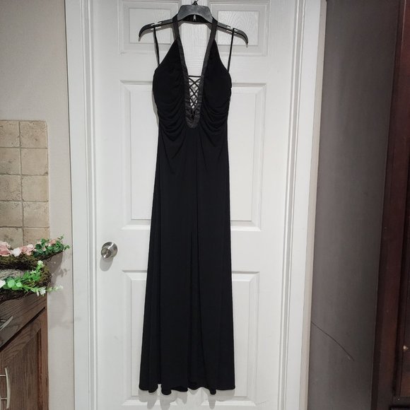 Nine 2 Nine, Size 12, Black long dress - Picture 1 of 6